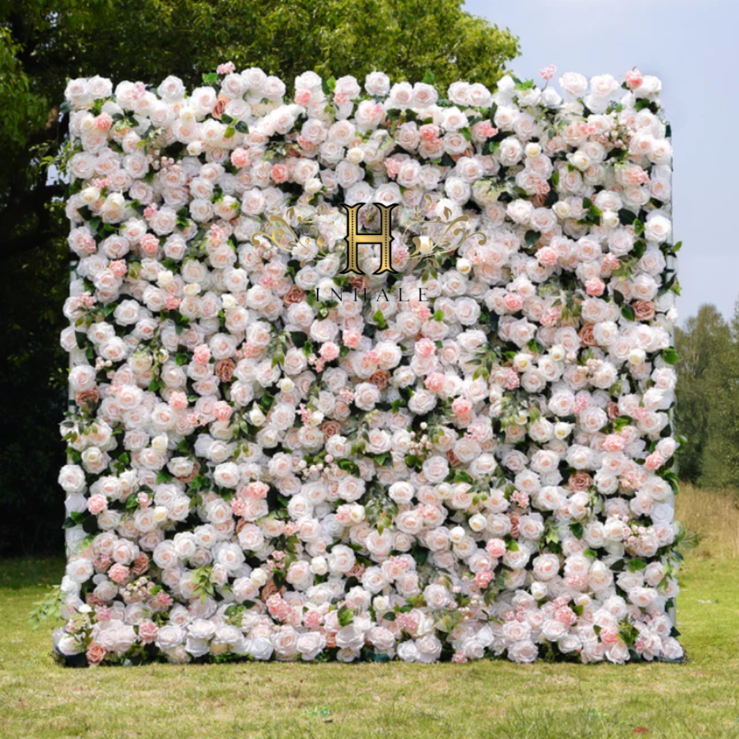 The Coastal Blush Flower Wall