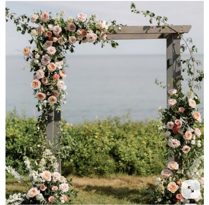 The Costal Blush Arch Swags