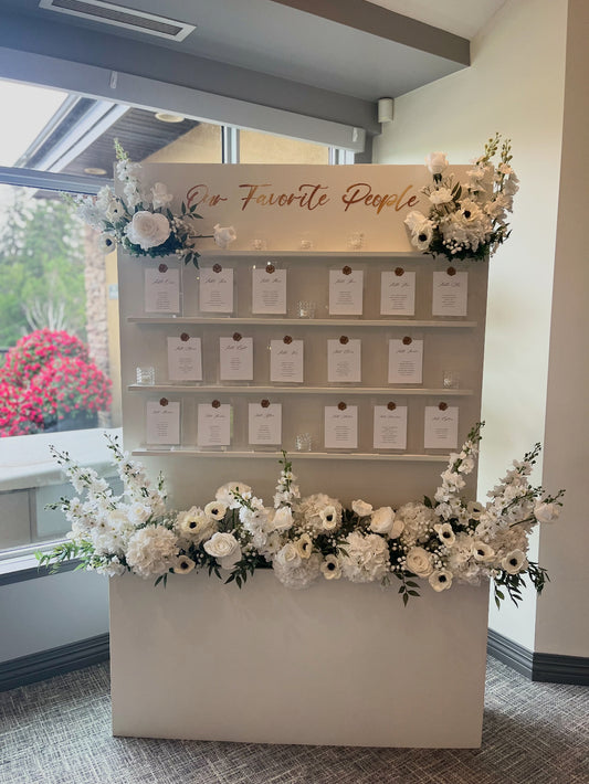 Seating Chart Floral Stand