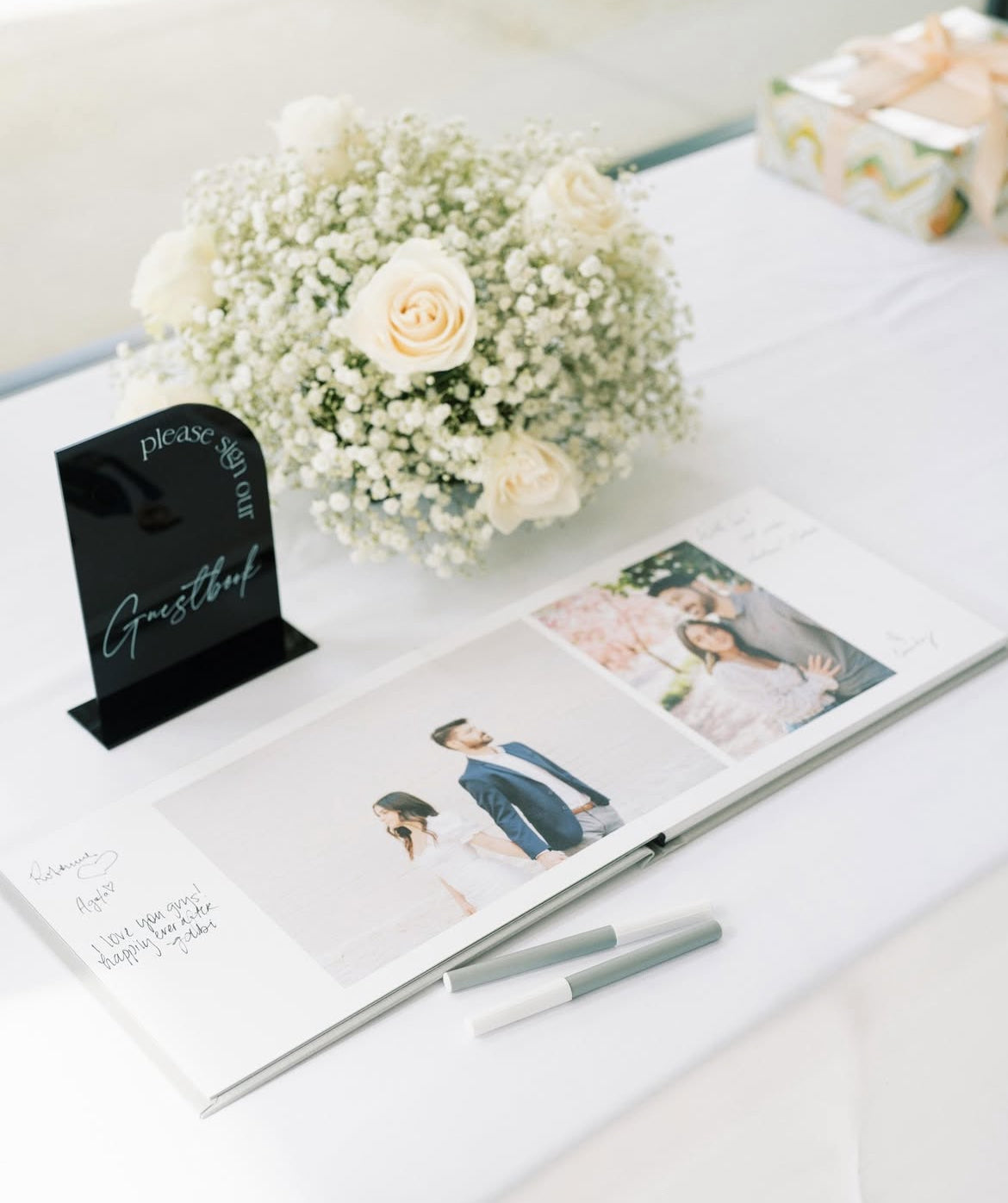 The Glacier Signing Table Arrangement