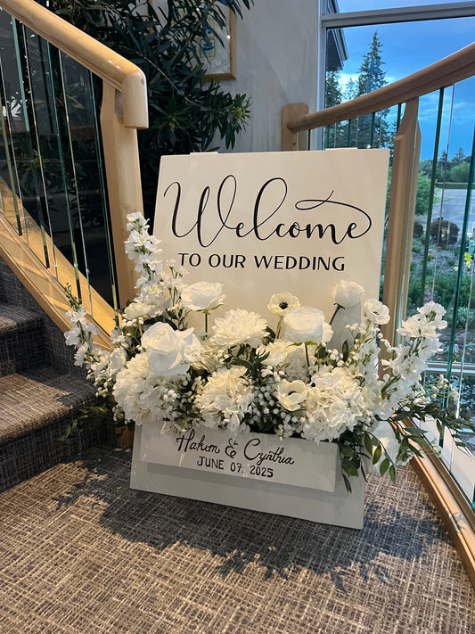 Welcome Floral Sign