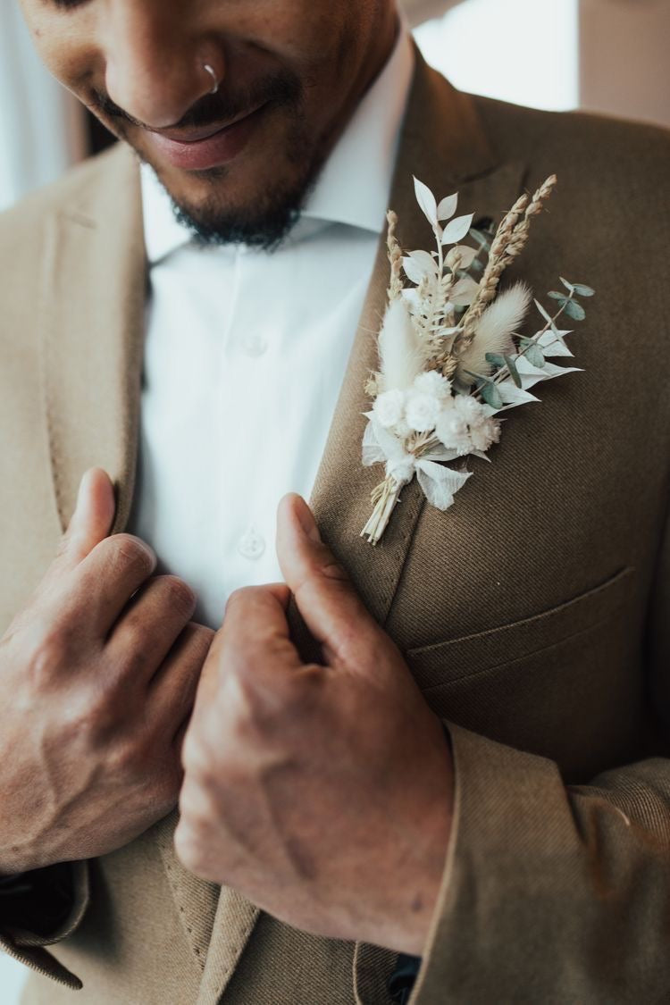 The Prairie Breeze Boutonnière