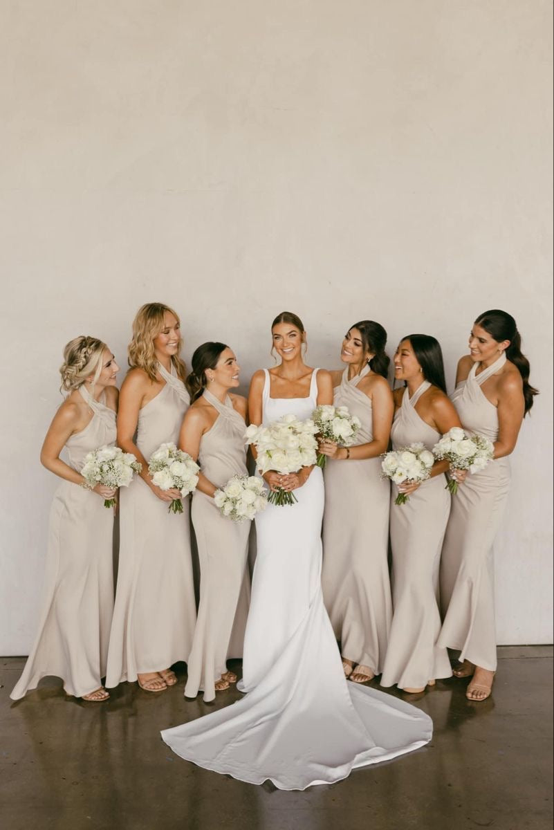 The Glacier Rose Bridesmaid Bouquet