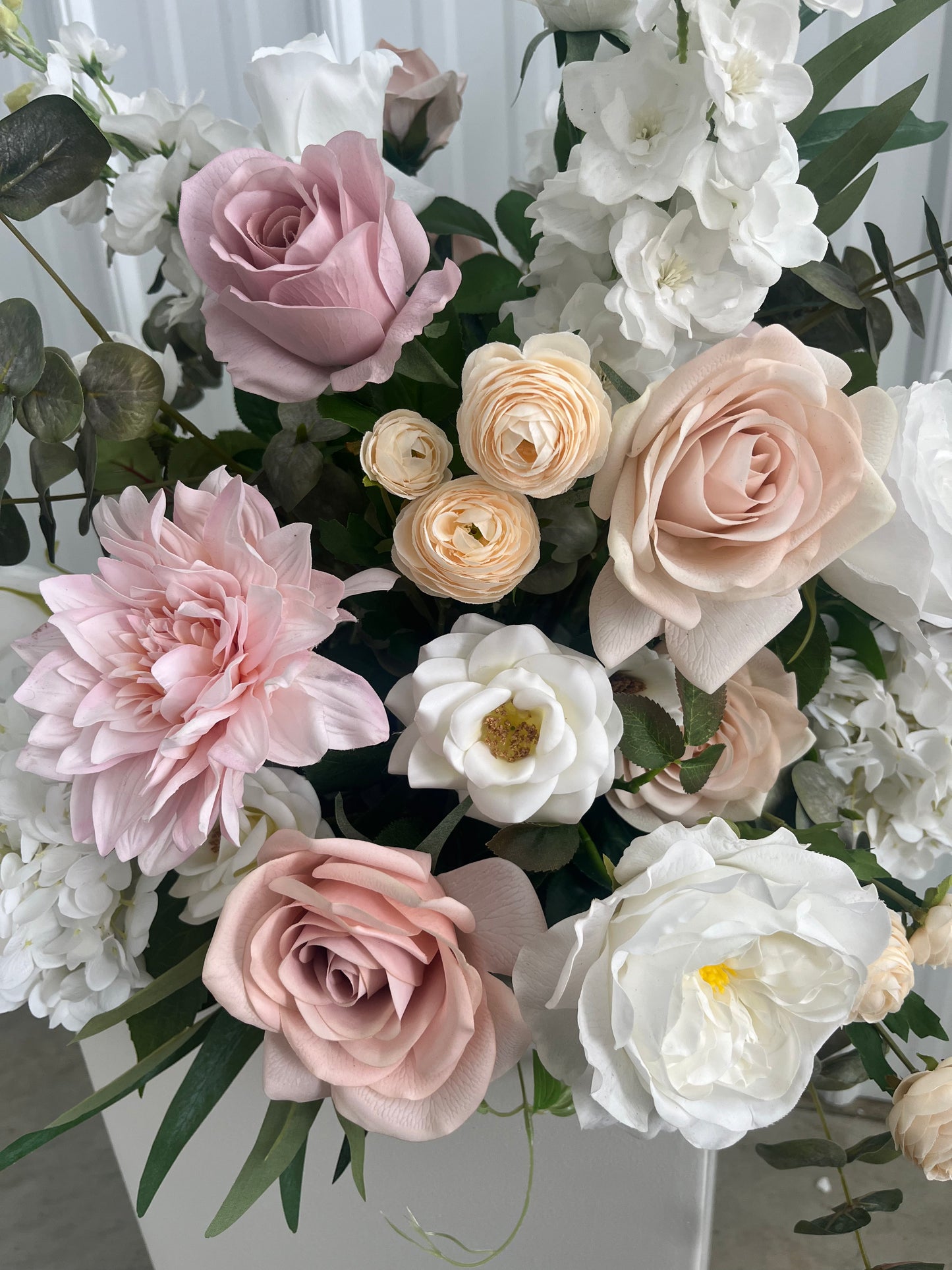 The Costal Blush Arch Swags
