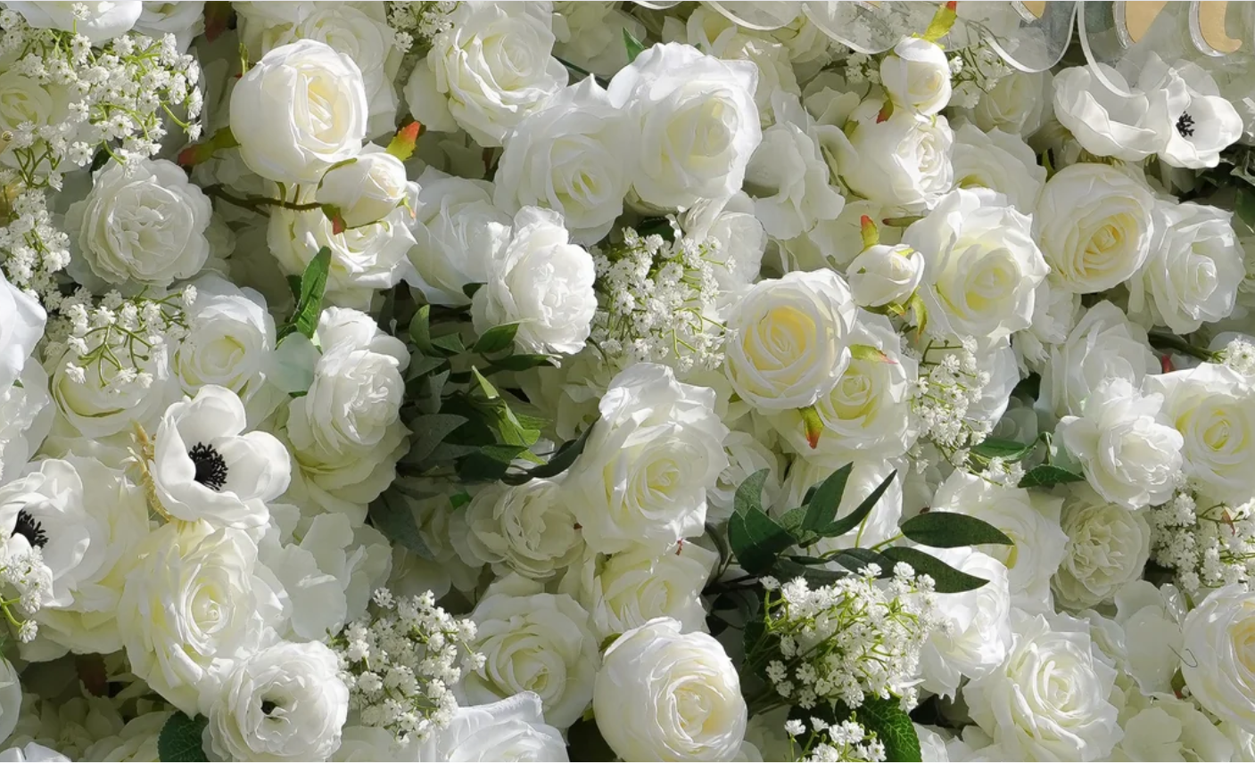 The Bridal Falls Flower Wall