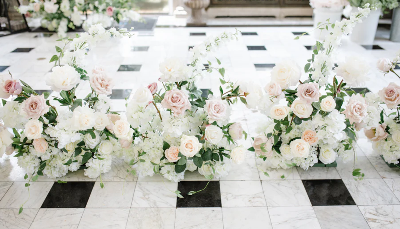 The Coastal Blush Grounded Florals {Set of 6}
