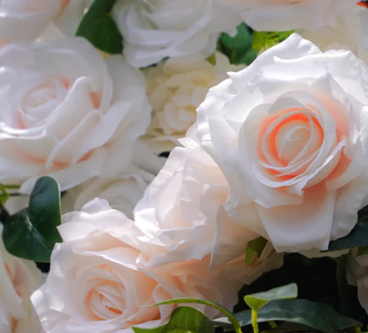 The Coastal Blush Flower Wall