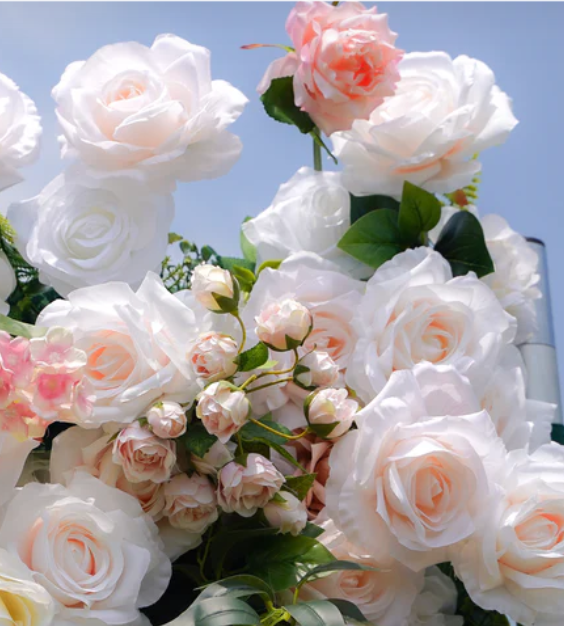 The Coastal Blush Flower Wall