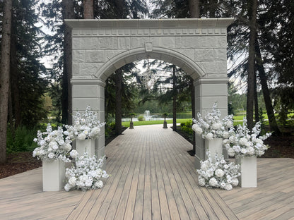 The Glacier Grande Pedestal Florals {Set of 6}