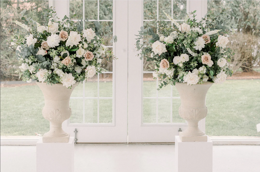 The Coastal Blush Urns {Set of 2}