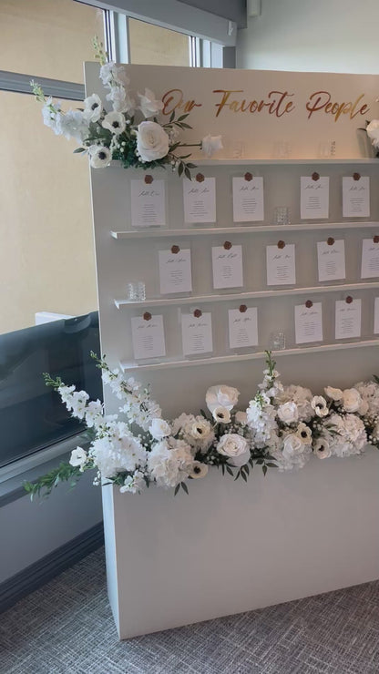Seating Chart Floral Stand